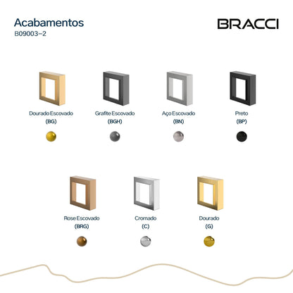CANOPLA 20MM ACABAMENTO DE REGISTRO DOURADO NANOTECNOLOGOIA
