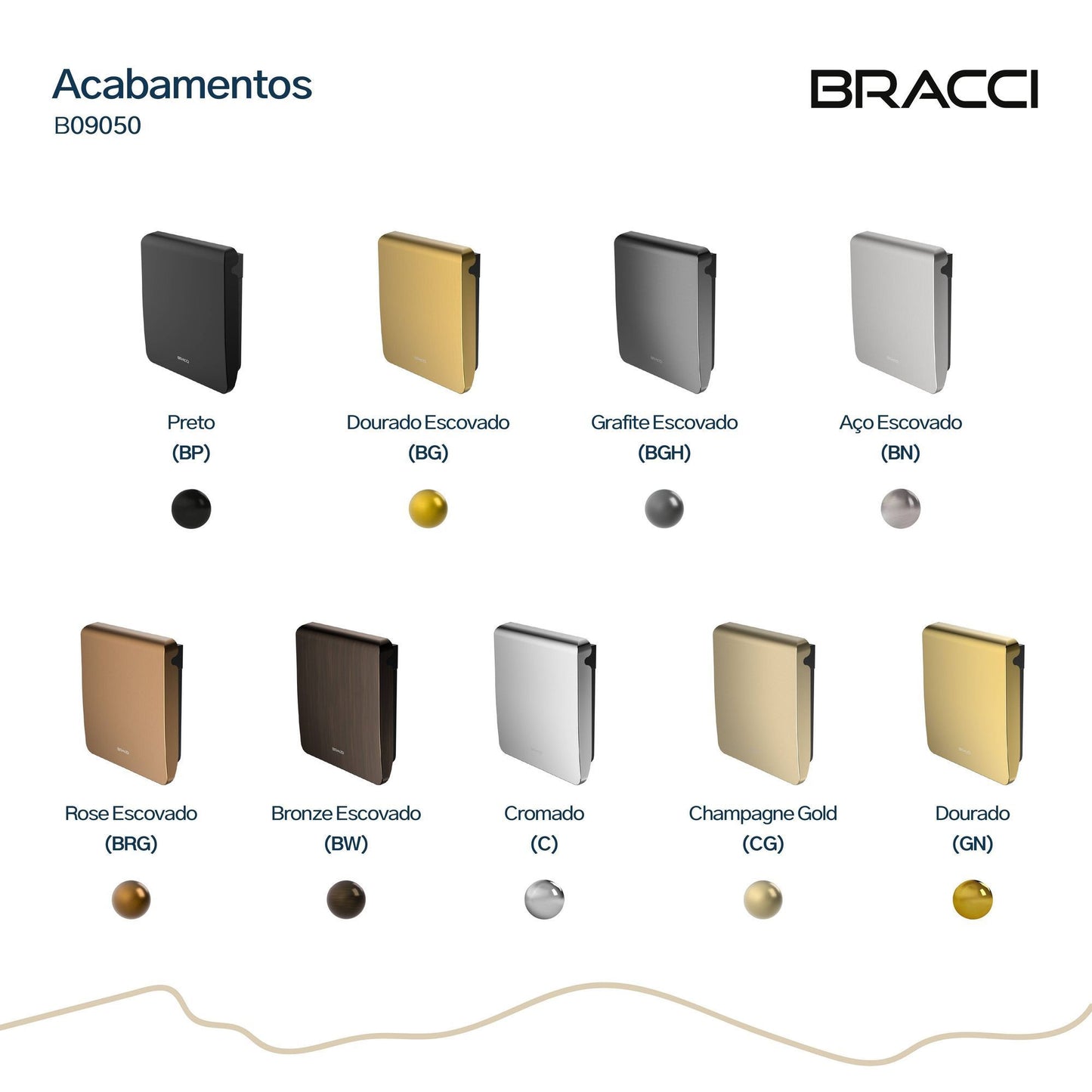 ACAB VALVULA DESCARGA DECA/DOCOL CHAMPAGNE GOLD
