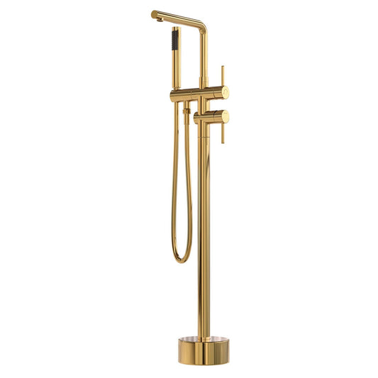 MISTURADOR MONOC PISO DOURADO PARA BANHEIRA NANOTECNOLOGIA