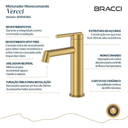MIST MONOC ARIA VITA BAIXO DOURADO ESCOVADO