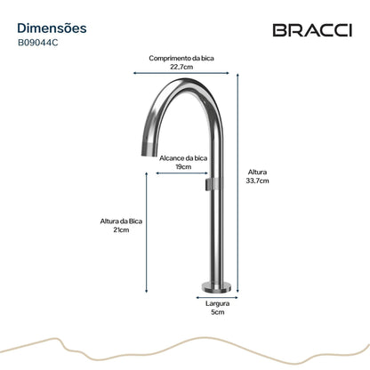 TORNEIRA BANCADA ARIA CROMADO