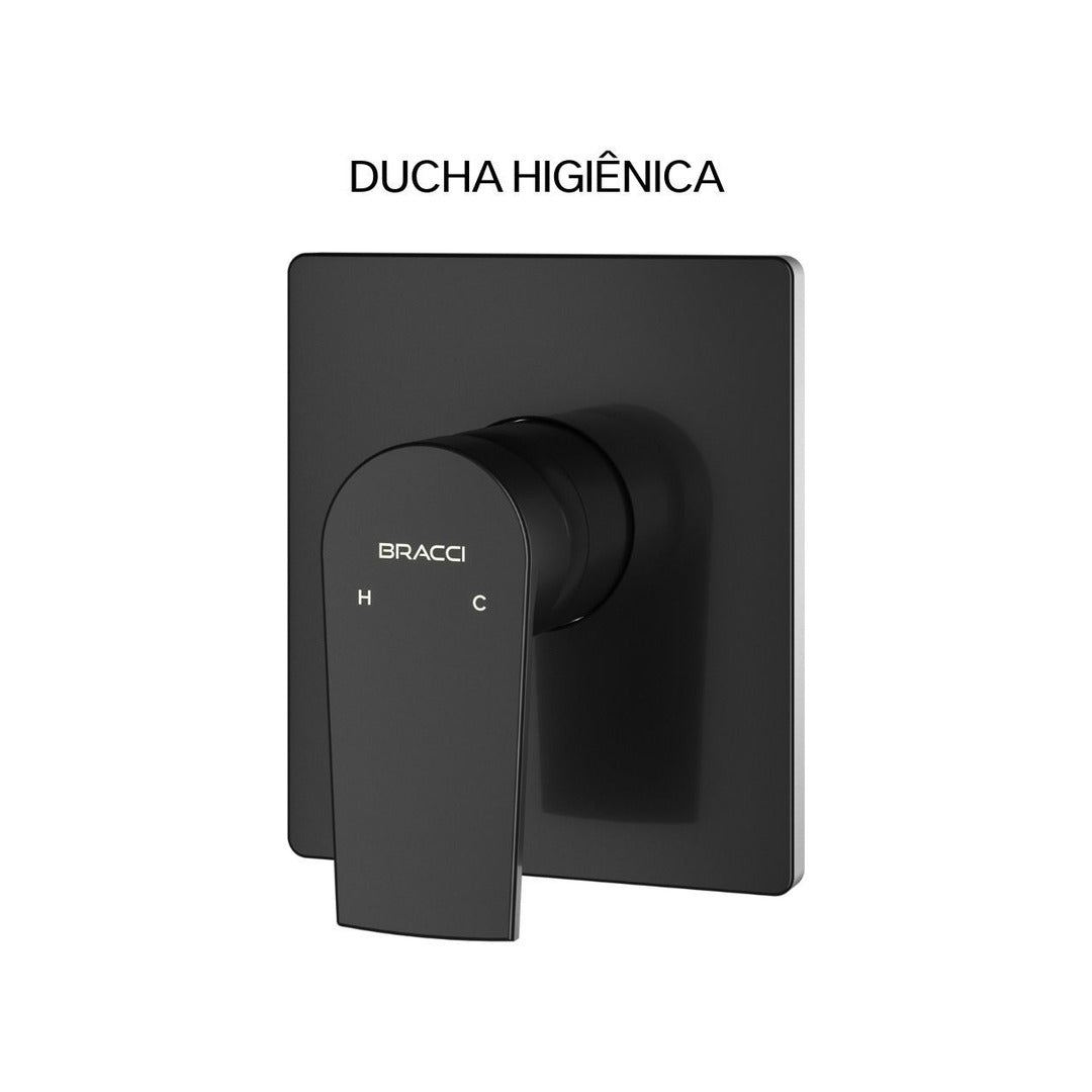 ACABAMENTO MONOCOMANDO DUCHA HIGIÊNICA PRETO FOSCO PVD