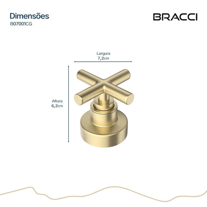 ACABAMENTO DE REGISTRO CHAMPAGNE GOLD