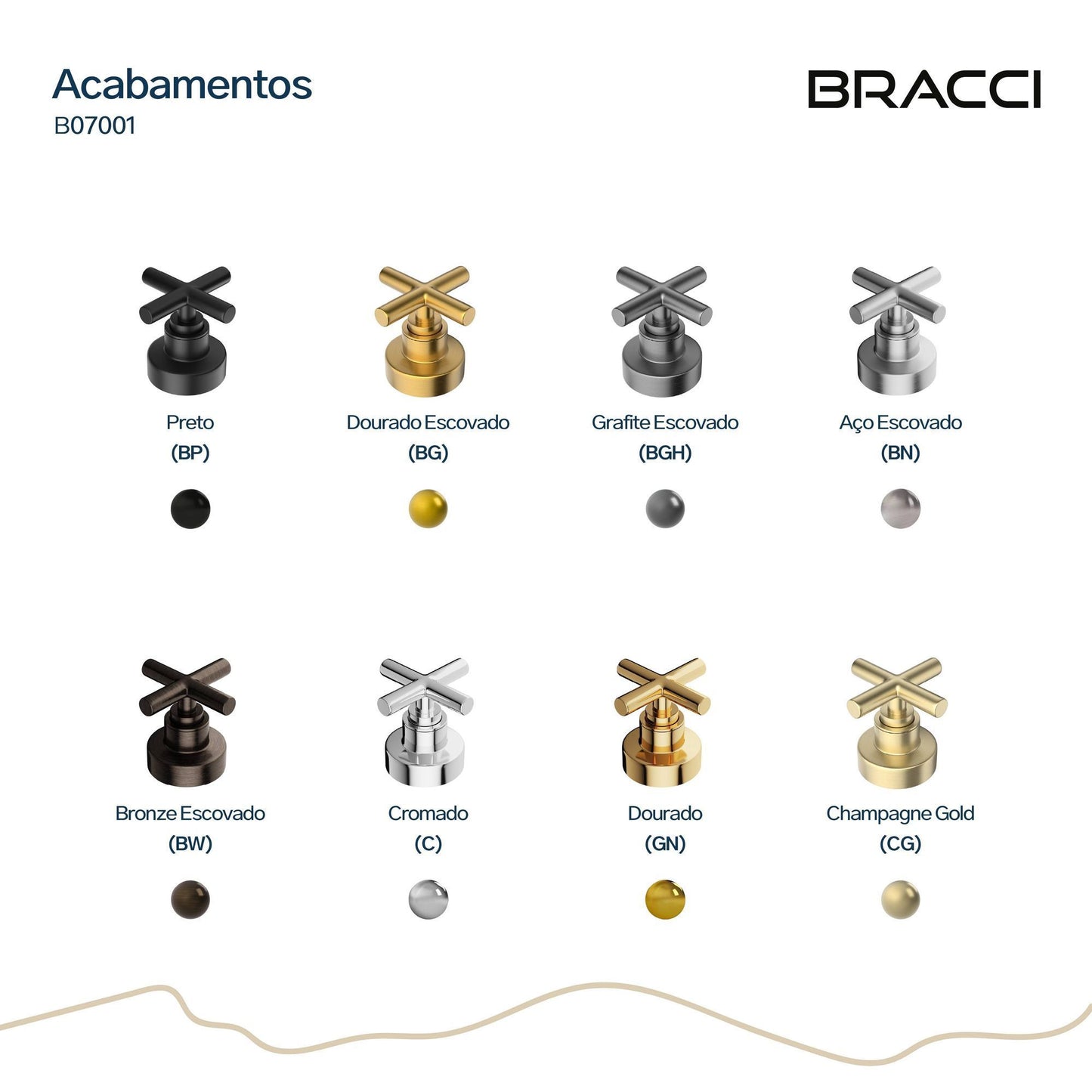 ACABAMENTO DE REGISTRO CHAMPAGNE GOLD
