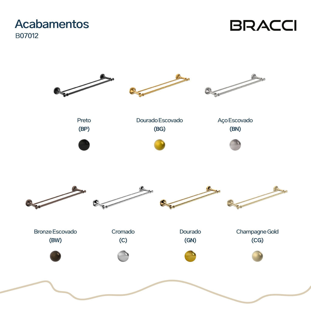 TOALHEIRO DUPLO ST CLAIRE CHAMPAGNE GOLD