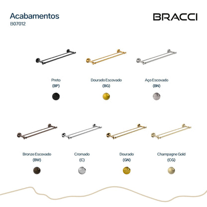 TOALHEIRO DUPLO ST CLAIRE CHAMPAGNE GOLD