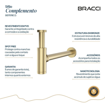 SIFÃO CHAMPAGNE GOLD