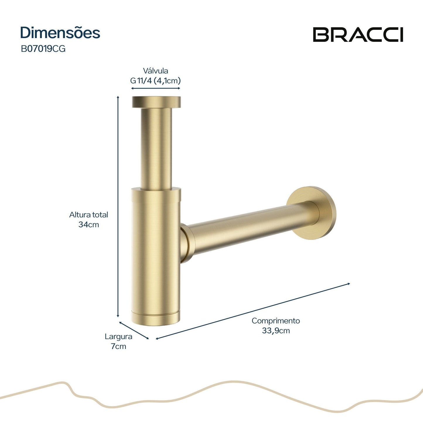 SIFÃO CHAMPAGNE GOLD