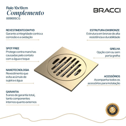 RALO PISO 10X10 CHAMPAGNE GOLD