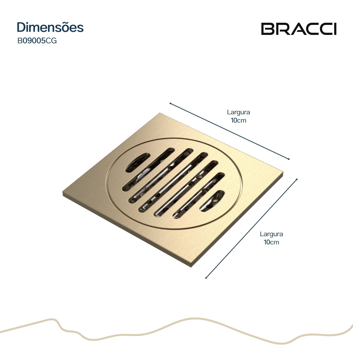 RALO PISO 10X10 CHAMPAGNE GOLD