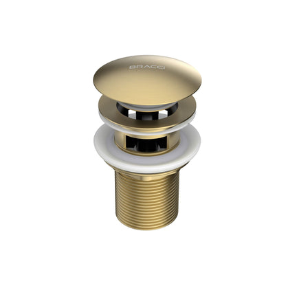 VÁLVULA DE ESCOAMENTO CHAMPAGNE GOLD COM LADRÃO