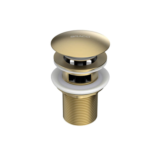 VÁLVULA DE ESCOAMENTO CHAMPAGNE GOLD COM LADRÃO