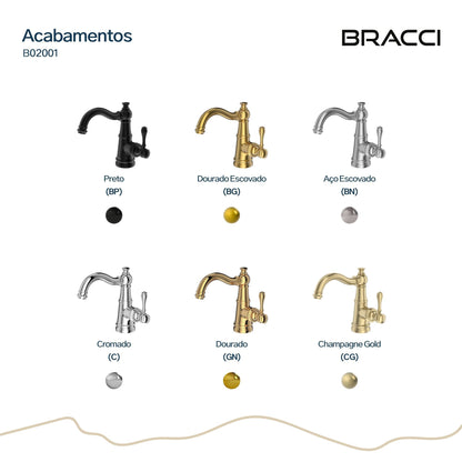 TORNEIRA MONOCOMANDO Q/F ST CLAIRE CHAMPAGNE GOLD