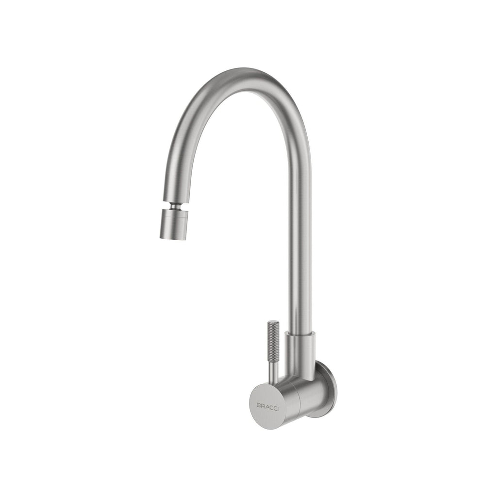 TORNEIRA PAREDE ÁGUA FRIA ST LOUISE BASIC AÇO ESCOVADO