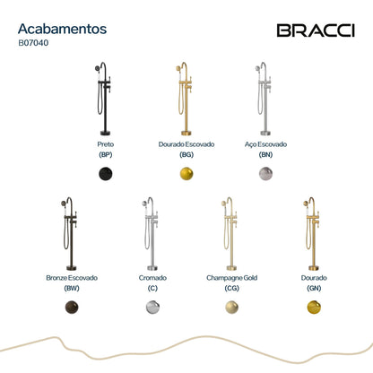 Torneira Monocomando Q/F para Banheiras CHAMPAGNE GOLD