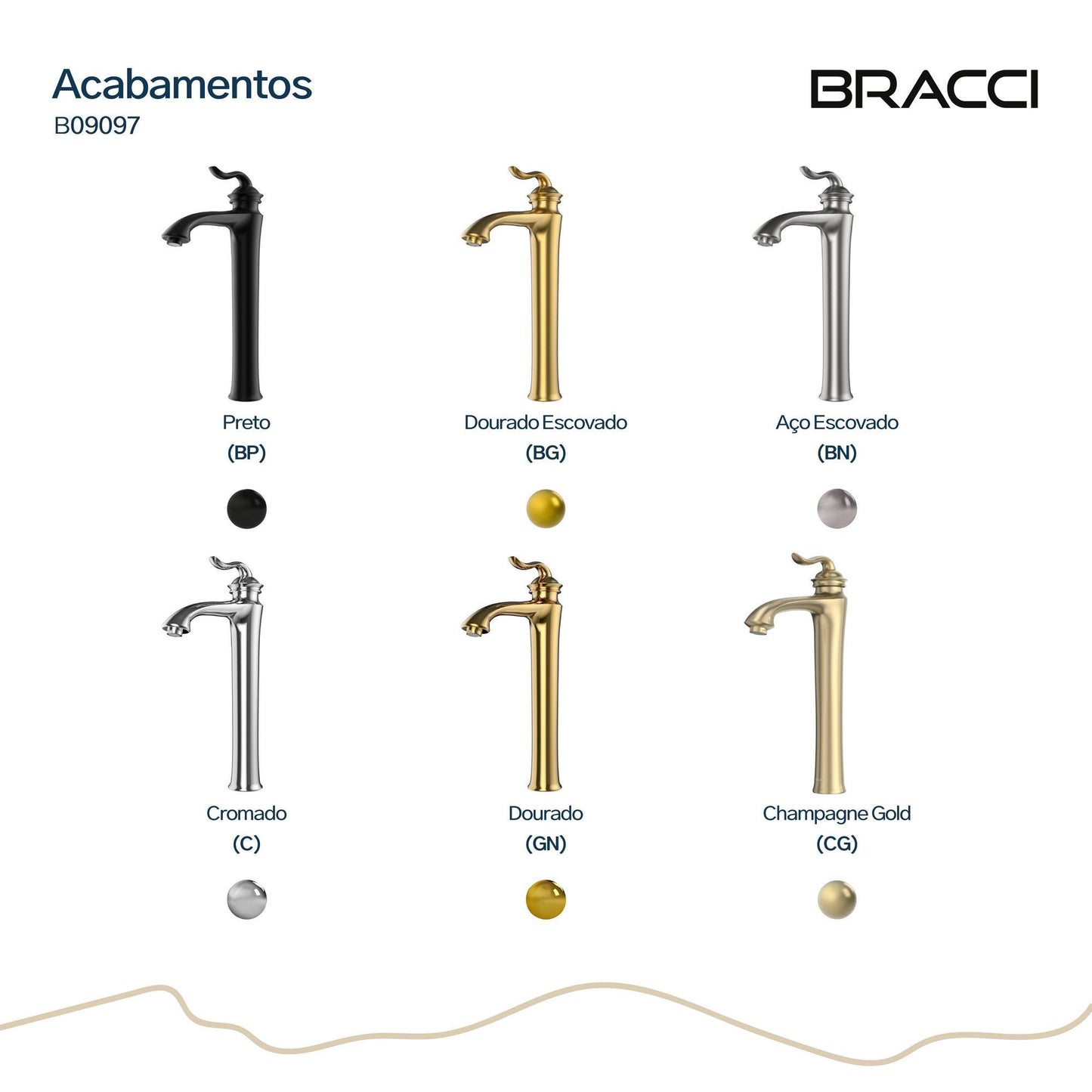 MISTURADOR MONOC NEW ST ANTONIE CHAMPAGNE GOLD