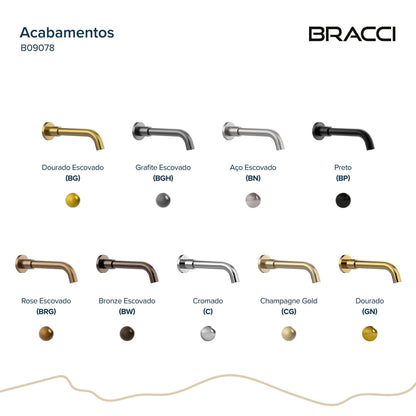 Bica para Banheira Champagne Gold