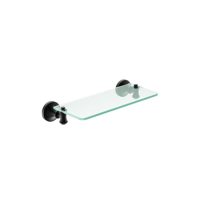 PRATELEIRA VIDRO ST CLAIRE PRETO 30CM