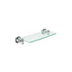 PRATELEIRA VIDRO ST CLAIRE CROMADO 30CM