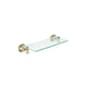 PRATELEIRA VIDRO ST CLAIRE CHAMPAGNE GOLD 30CM