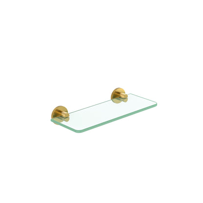 PRATELEIRA VIDRO ARIA DOURADO ESCOVADO 30CM