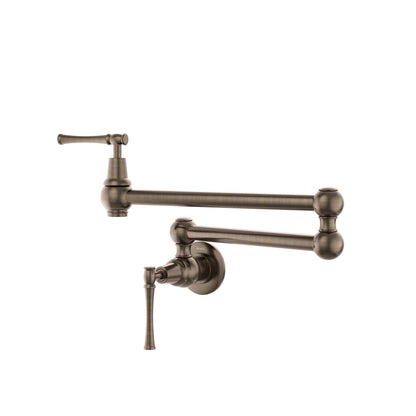 TORNEIRA PAREDE COZINHA ARTICULÁVEL ST CLAIRE BRONZE ESCOVADO
