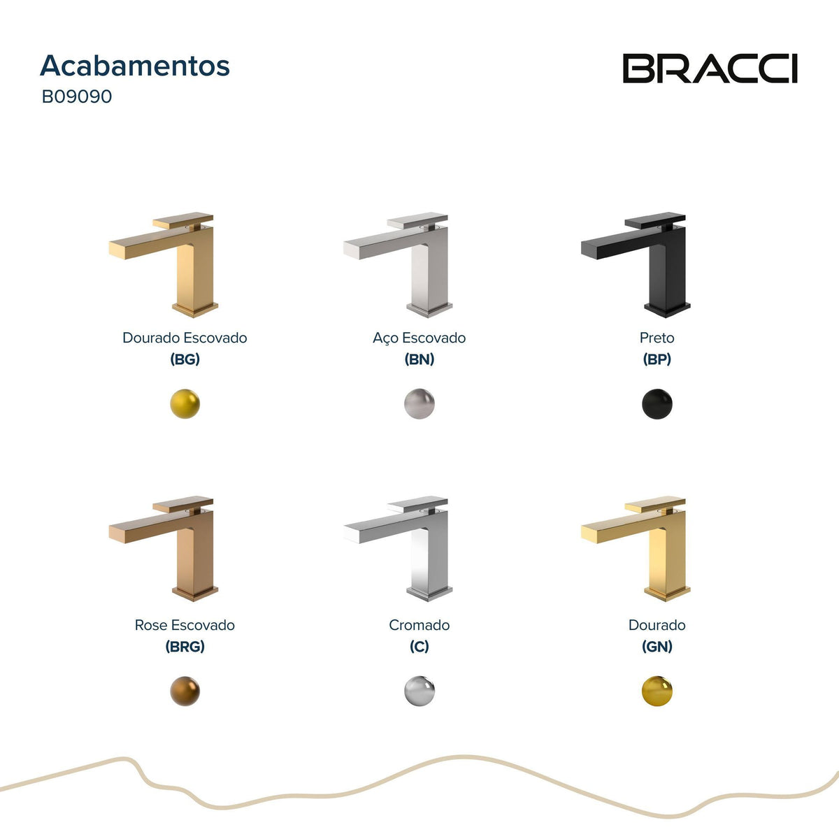Misturador Monocomando Vercci Max Baixo Aço Escovado