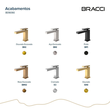 Misturador Monocomando Vercci Max Baixo Rose Escovado