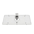 KIT GRADE E VÁLVULA AÇO ESCOVADO PARA CUBA B2402