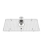 KIT GRADE E VÁLVULA AÇO ESCOVADO PARA CUBA B2402