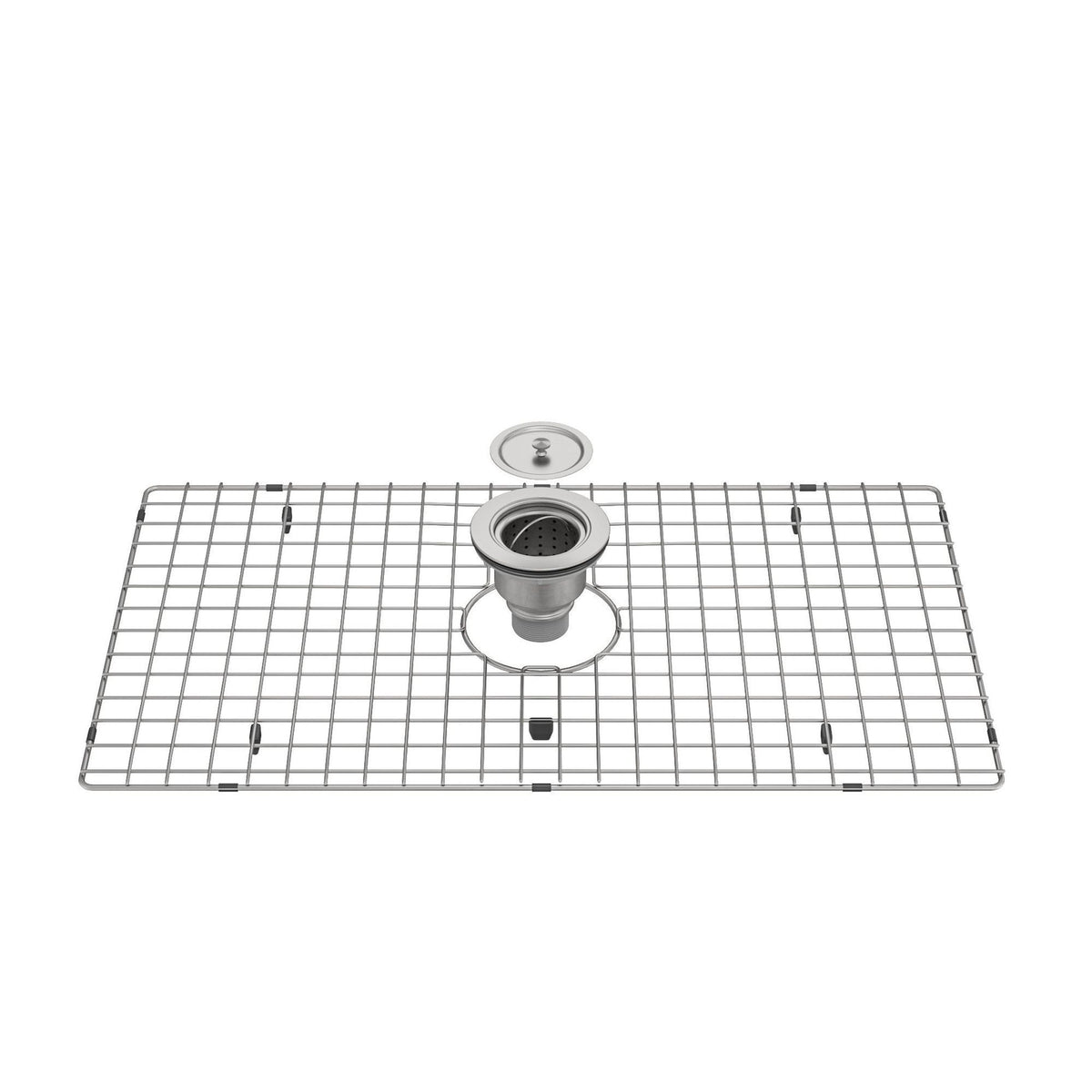 KIT GRADE E VÁLVULA AÇO ESCOVADO PARA CUBA B2402