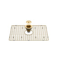 KIT GRADE E VÁLVULA DOURADO ESCOVADO PARA CUBA B2403