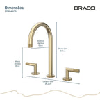 MISTURADOR DUPLO COMANDO ARIA CHAMPAGNE GOLD