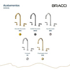 MISTURADOR DUPLO COMANDO ARIA CHAMPAGNE GOLD