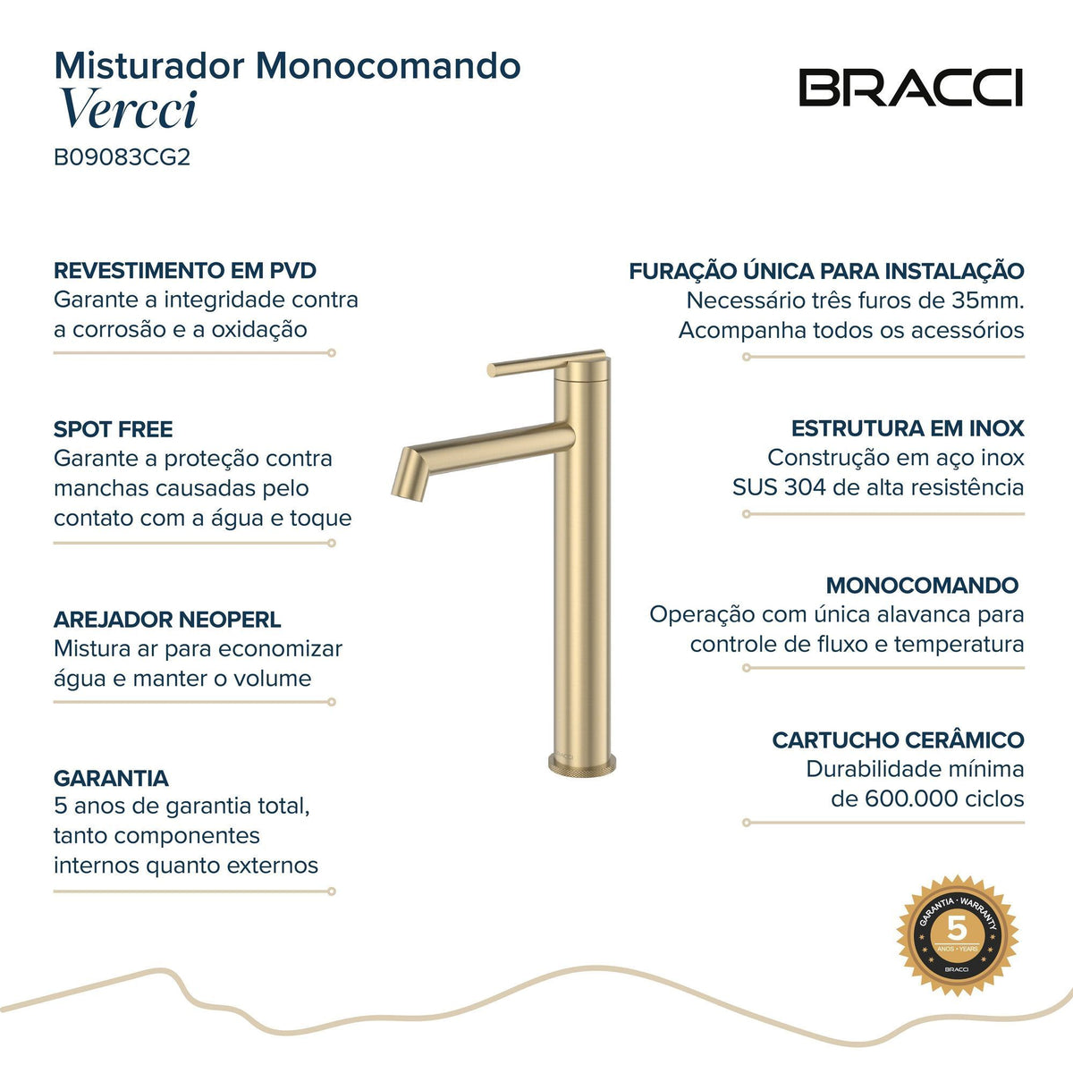 MIST MONOC ARIA VITA ALTO CHAMPAGNE GOLD