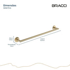 TOALHEIRO SIMPLES ARIA CHAMPAGNE GOLD