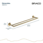 TOALHEIRO DUPLO ARIA CHAMPAGNE GOLD