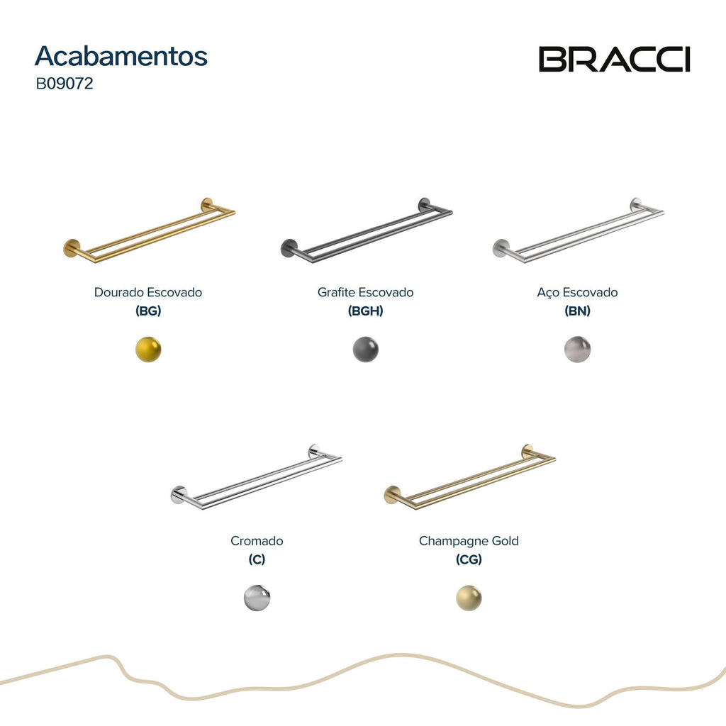 TOALHEIRO DUPLO ARIA CHAMPAGNE GOLD