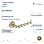 PORTA PAPEL HIGIÊNICO ARIA CHAMPAGNE GOLD