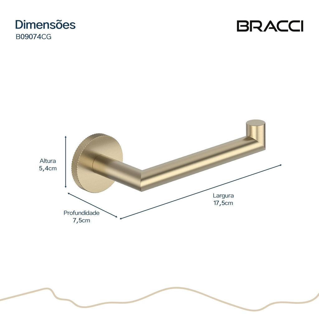 PORTA PAPEL HIGIÊNICO ARIA CHAMPAGNE GOLD