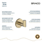 GANCHO SIMPLES ARIA CHAMPAGNE GOLD