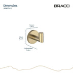 GANCHO SIMPLES ARIA CHAMPAGNE GOLD
