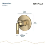 ACABAMENTO MONOC CHUVEIRO ARIA CHAMPAGNE GOLD