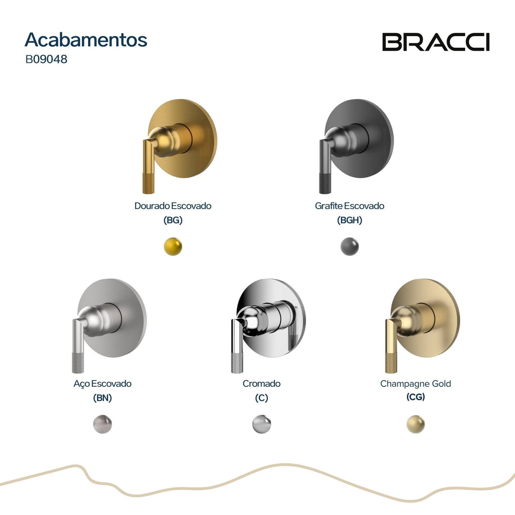 ACABAMENTO MONOC CHUVEIRO ARIA CHAMPAGNE GOLD