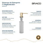 DISPENSER DE DETERGENTE CHAMPAGNE GOLD