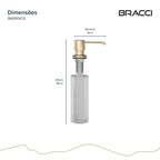 DISPENSER DE DETERGENTE CHAMPAGNE GOLD