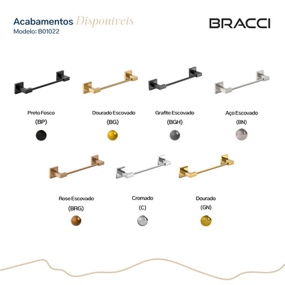 TOALHEIRO ROSTO GRAFITE ESCOVADO VERCCI