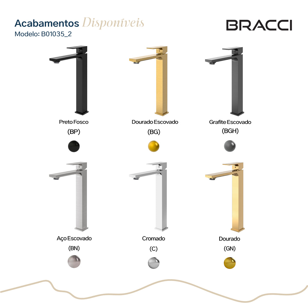 TORNEIRA MONOCOMANDO Q/F VENZA SLIM ALTO PRETO