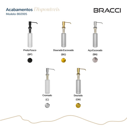 DISPENSER DE DETERGENTE PRETO FOSCO