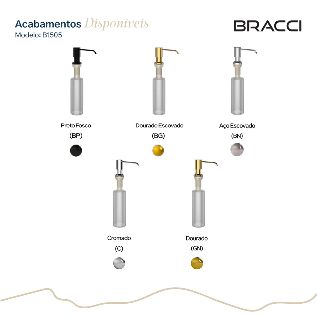 DISPENSER DE DETERGENTE DOURADO